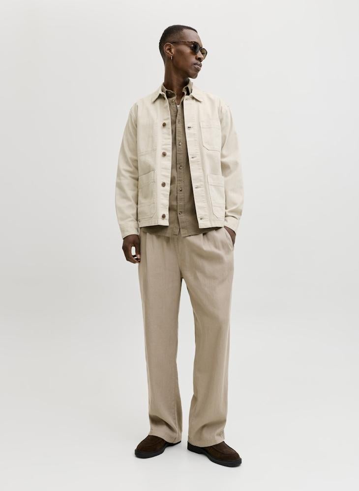 JACK & JONES Bill Andros Linen Blend Jogger Pants - Image 4
